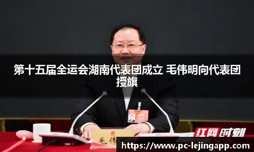 第十五届全运会湖南代表团成立 毛伟明向代表团授旗
